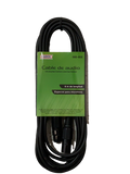 CABLE PARA MICROFONO XLR-XLR PLUG METALICO NEGRO. 6M 080-852 N