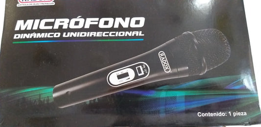 MICRÓFONO DINÁMICO UNIDIRECCIONAL 490-143 RADOX