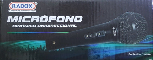 MICROFONO DINAMICO UNIDIRECCIONAL RADOX MOD: 490-220 N