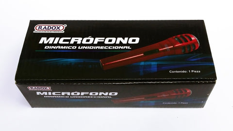 MICROFONO DINAMICO UNIDIRECCIONAL MARCA RADOX MOD:490-225