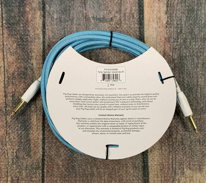 Cable Texturizado para Instrumento Daphne Blue 6.10mt 1/4"-1/4" Pig Hog Pch20db