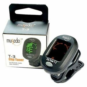 AFINADOR MUSEDO T-3  CROMATICO GUIT BAJO VIOLIN UKULELE CLIP ON