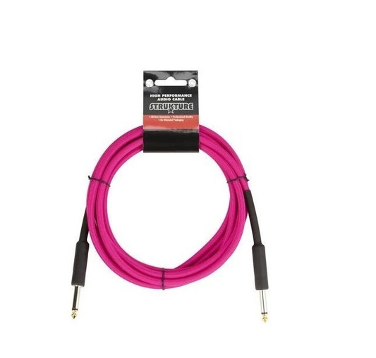 CABLE P/INST TEXTIL ROSA NEON 3.05MTS 1/4"-1/4" STRUKTURE N