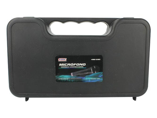 MICROFONO DINAMICO UNIDIRECCIONAL APARIENCIA METALICO 490-330 N